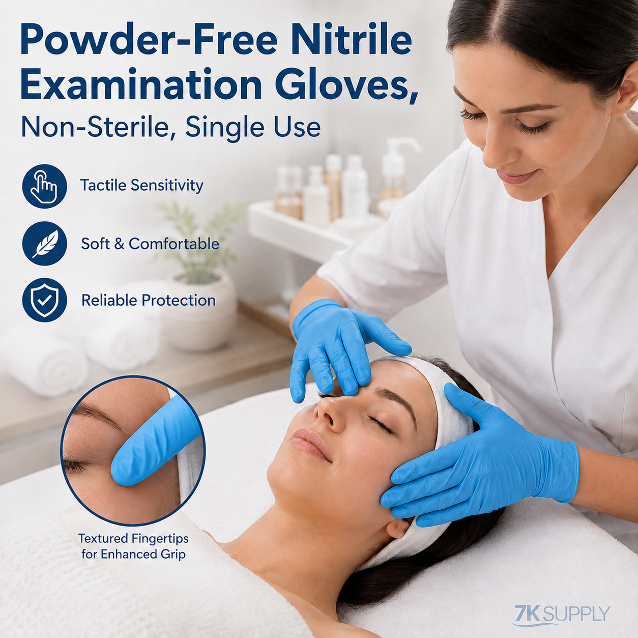 3MIL-Small Blue Nitrile Examination Gloves